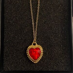 Red and Gold Heart Pendant